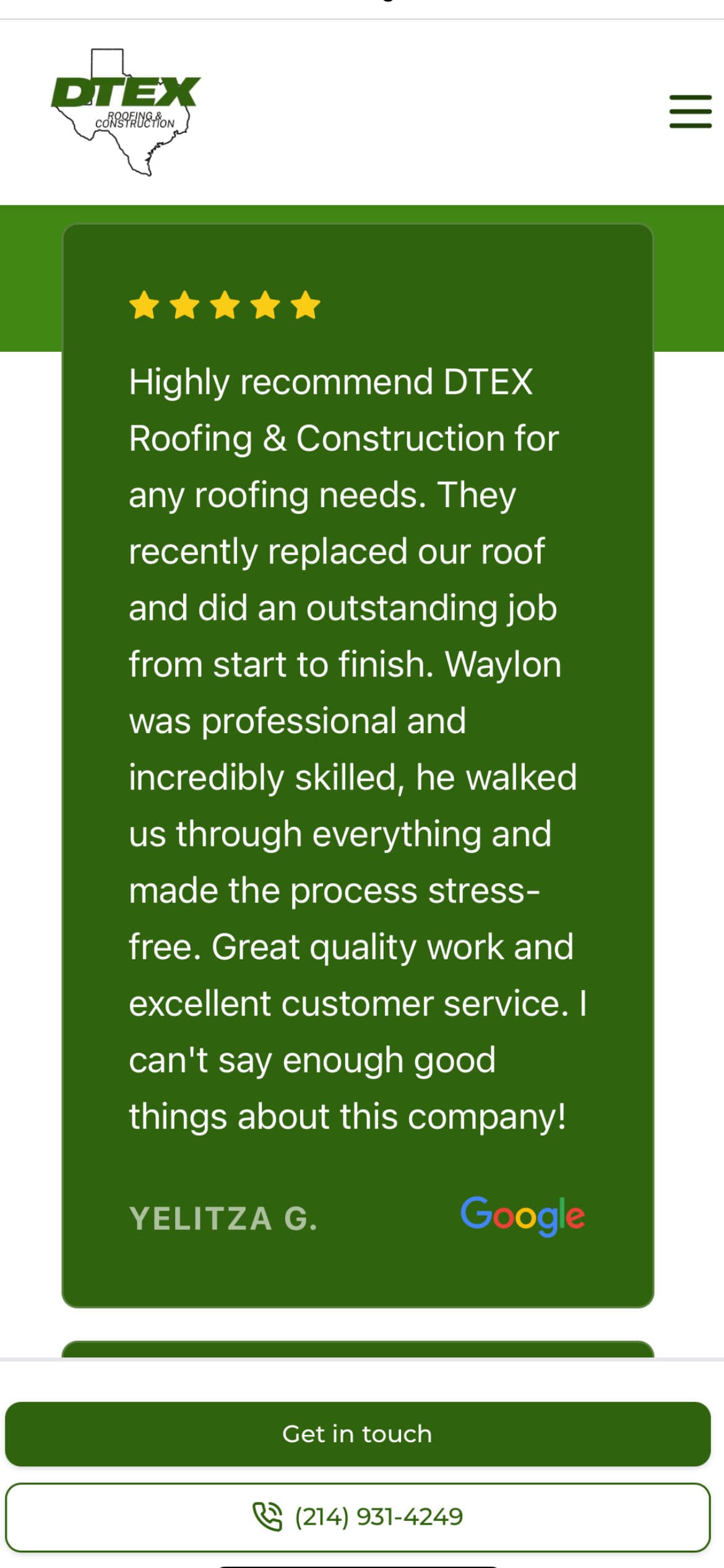 Clients Love DTEX Roofing & Construction LLC image